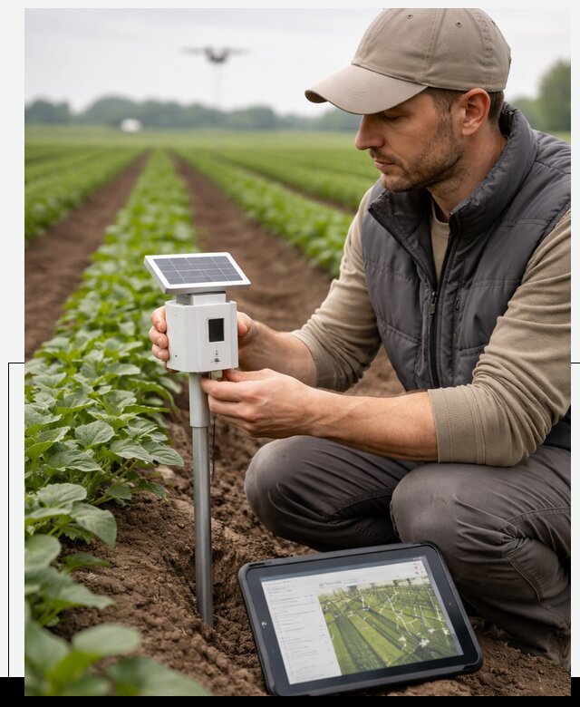 IoT мониторинг сельскохозяйственных полей и контроля в Соколе