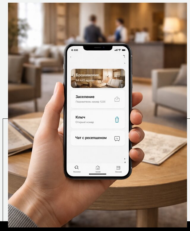 Мобильное приложение для гостей отеля в Соколе, управление сервисом